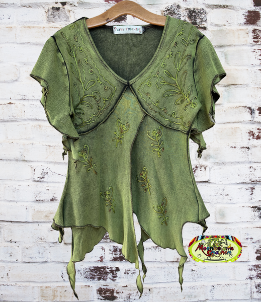 FOREST GREEN PIXIE TOP-L  (FP03)