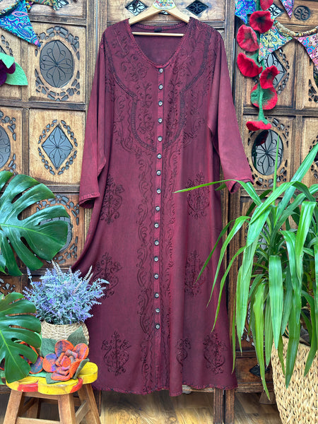 INDIAN RED LUCIANA DRESS L/XL