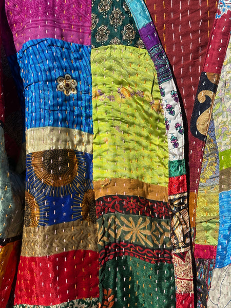 SAFFRON SOUL PATCHWORK KANTHA JACKET - ONE OF A KIND (OF9)