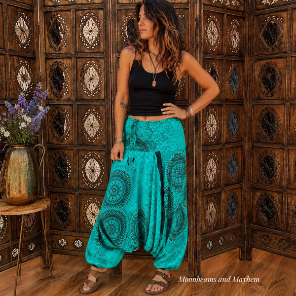 HIDDEN LAGOON HAREM TROUSERS (SMALL)