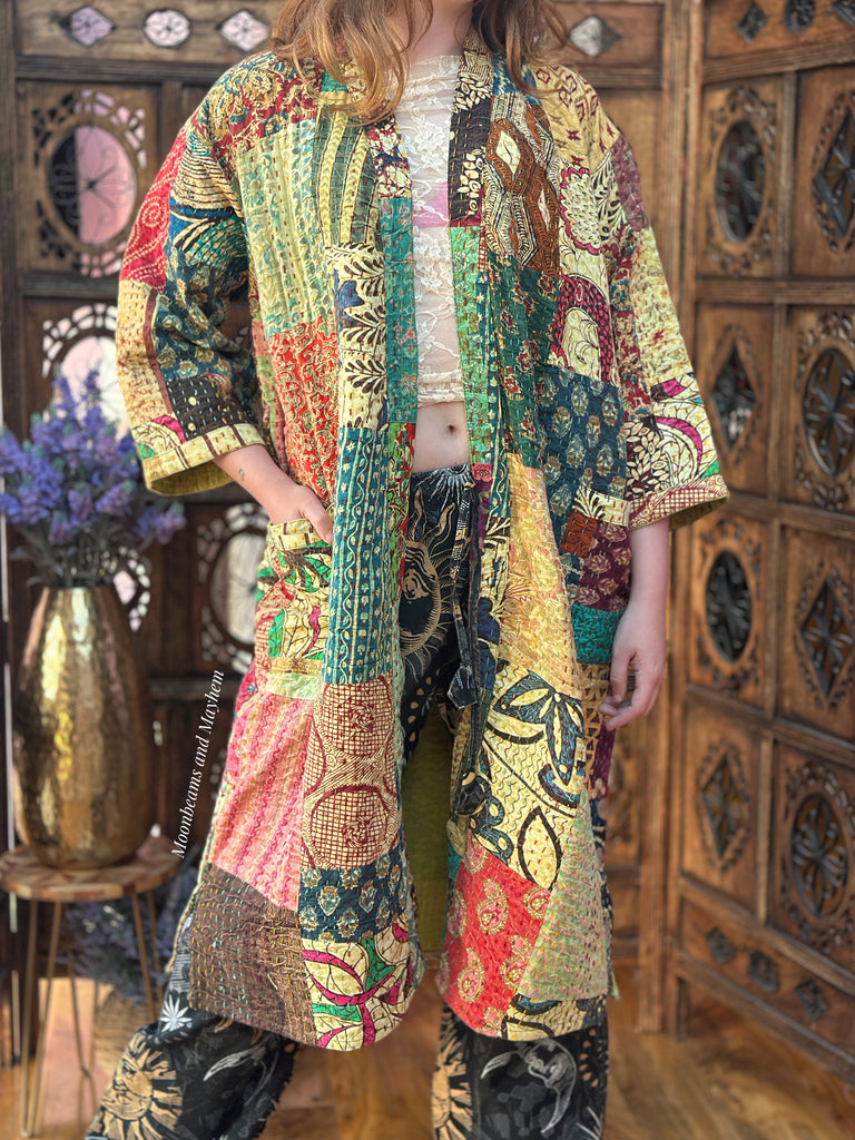 SAFFRON SOUL KIMONO/DUSTER COAT (OF762CL)