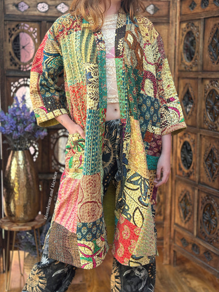 SAFFRON SOUL KIMONO/DUSTER COAT (OF762CL)