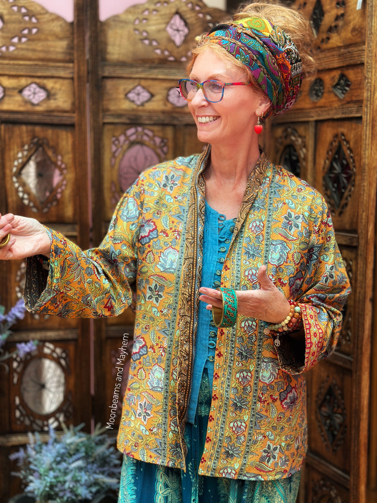 PORTOBELLO ROAD SAREE KIMONO JACKET (OF780)