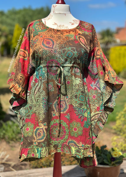 WONDERFUL CURVY SIZE SUNDANCE TUNIC / TOP M - XL (SD120)