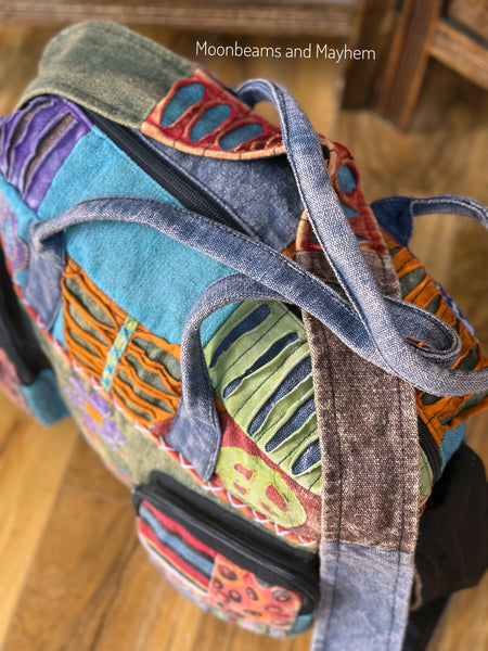 PEACE & PETAL PATCH BAG/DUFFLE