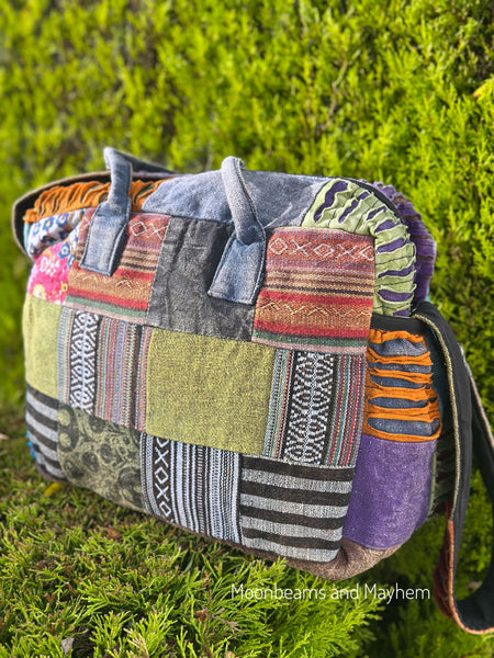 PEACE & PETAL PATCH BAG/DUFFLE