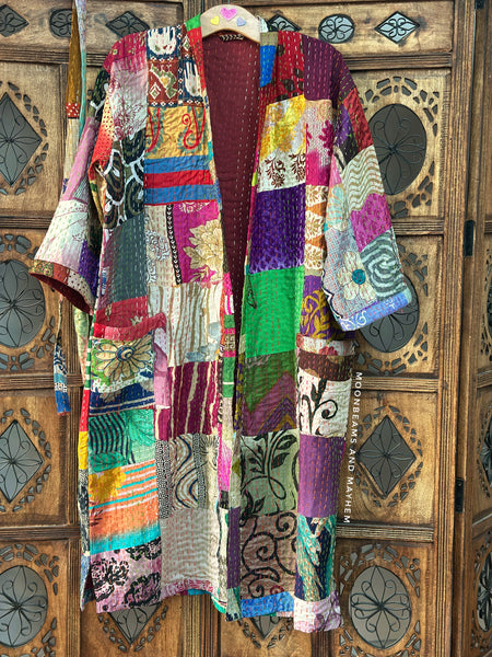 SAFFRON SOUL KIMONO/DUSTER COAT-M-(OF753SL)