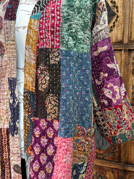 SAFFRON SOUL KIMONO/DUSTER COAT-M-(OF754CL)