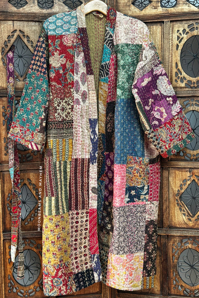 SAFFRON SOUL KIMONO/DUSTER COAT-M-(OF754CL)