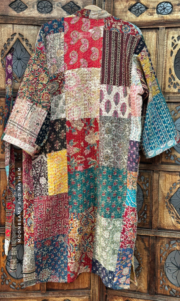 SAFFRON SOUL KIMONO/DUSTER COAT-M-(OF754CL)