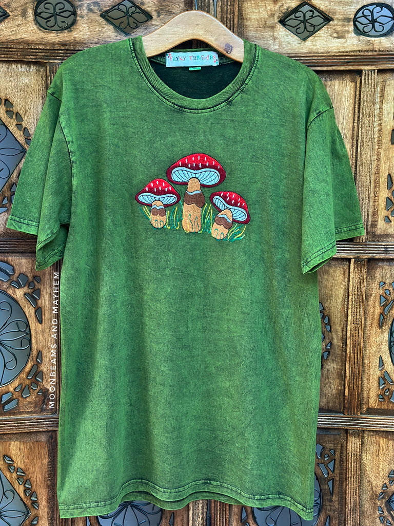MYSTIC MUSHROOM EMBROIDERED TEE