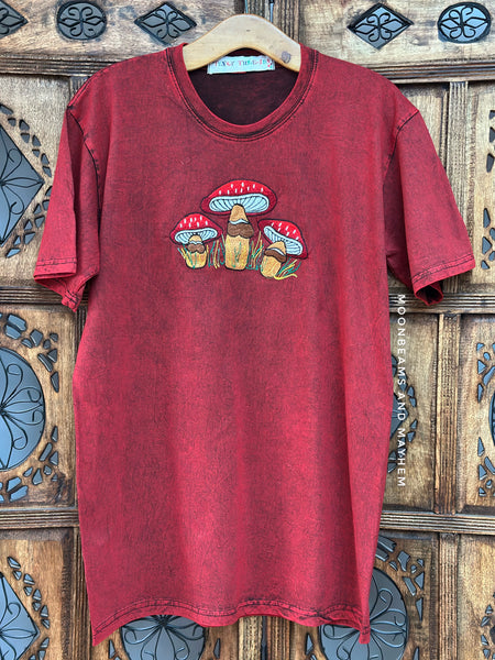 MYSTIC MUSHROOM EMBROIDERED TEE