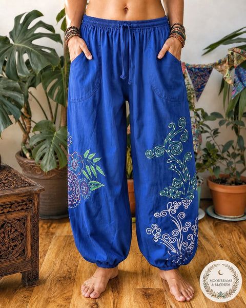 SECRET GARDEN EMBROIDERED TROUSERS