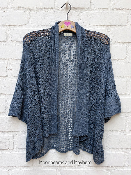 MOONLIT TIDE WATERFALL KIMONO