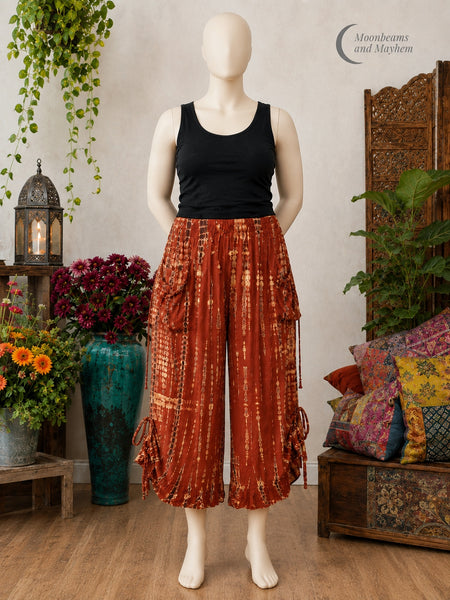 TERRACOTTA FRILL SEEKER TROUSERS