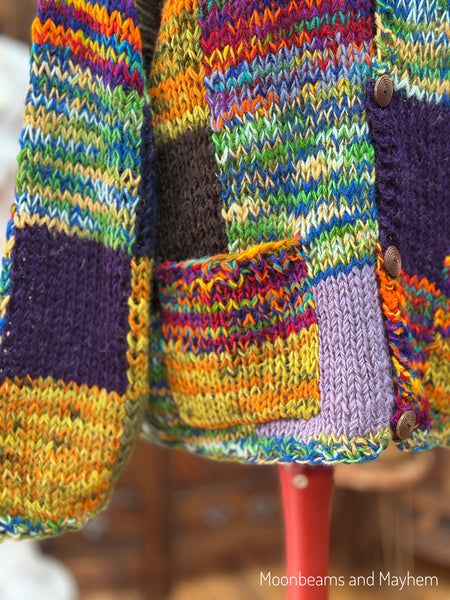 PATCHWORK DAYDREAM WOOL CARDIGAN (083)