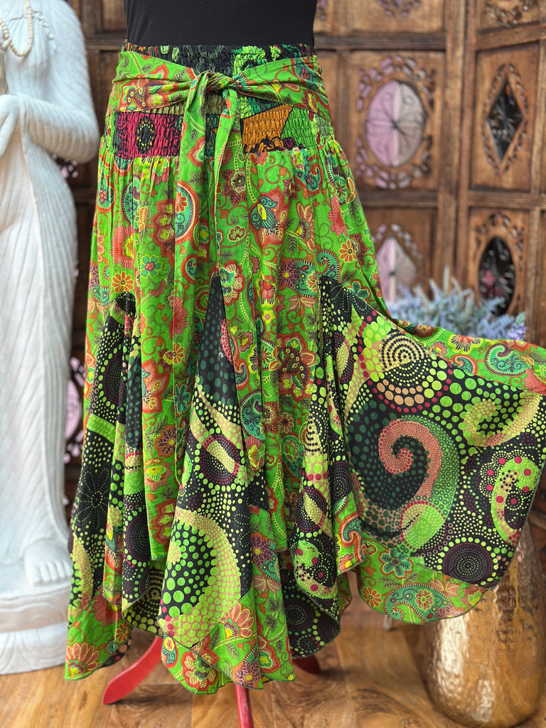 GREEN PIXIE MOON SKIRT-DRESS