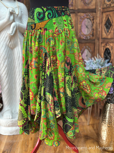 GREEN PIXIE MOON SKIRT-DRESS