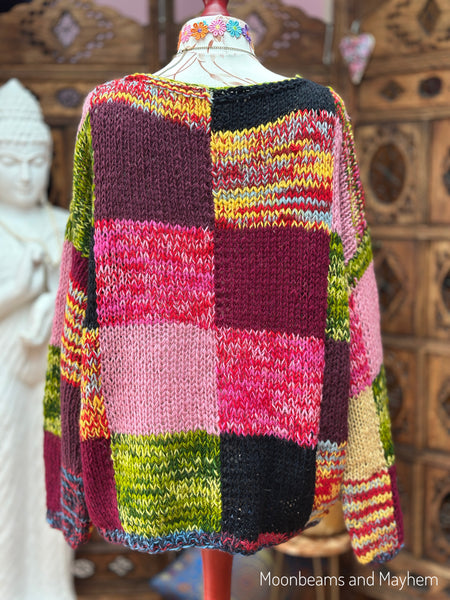 PATCHWORK DAYDREAM WOOL CARDIGAN (084)