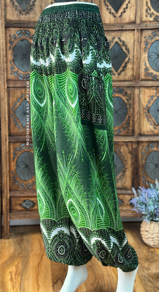 HENNA MOON PEACOCK HAREM TROUSERS (FR76)