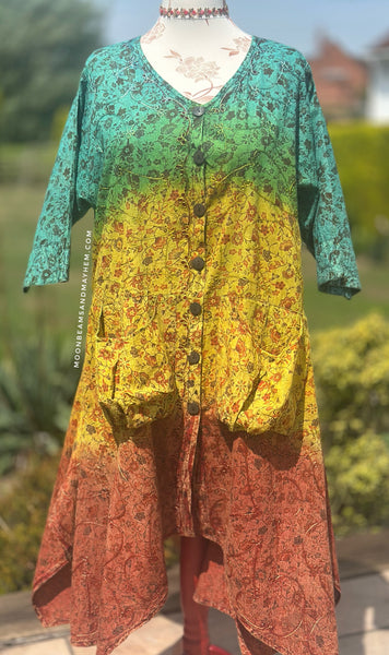 SUNDANCE COTTON SMOCK DRESS / TUNIC SIZE XL (SD125)