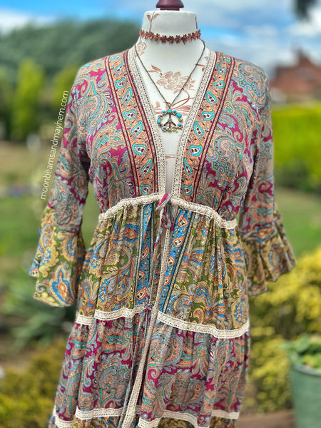 FLOWER MOON KIMONO MAXI LENGTH (OFFM27)