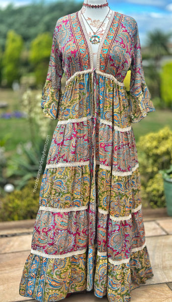 FLOWER MOON KIMONO MAXI LENGTH (OFFM27)