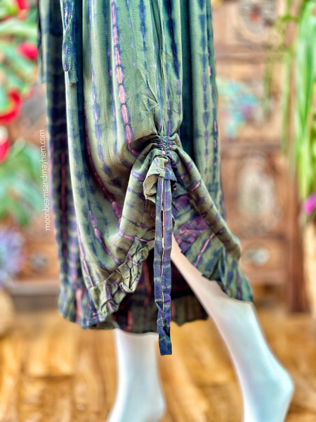 FRILL SEEKER PANTS / FOREST GREEN