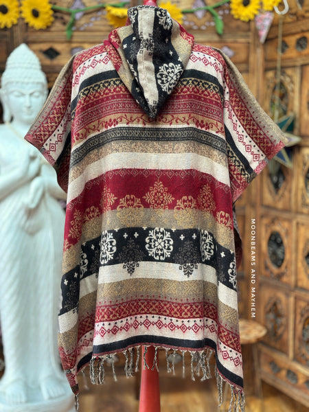 EMBER TRAIL HOODED PONCHO