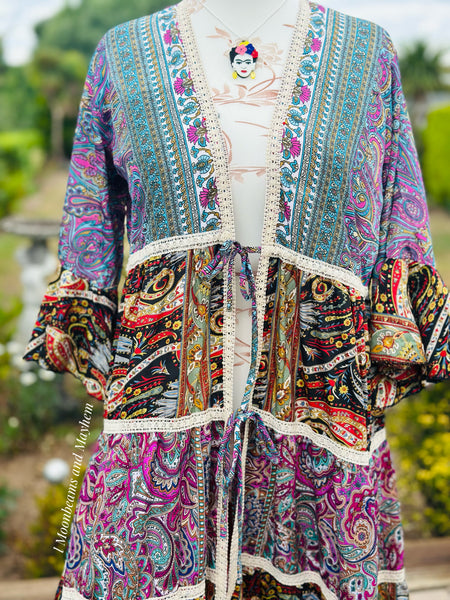 FLOWER MOON KIMONO MAXI LENGTH (OFFM32)
