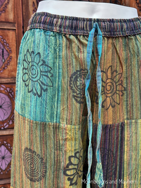 WOODLAND MOSS GREEN CAMDEN HAREM TROUSERS
