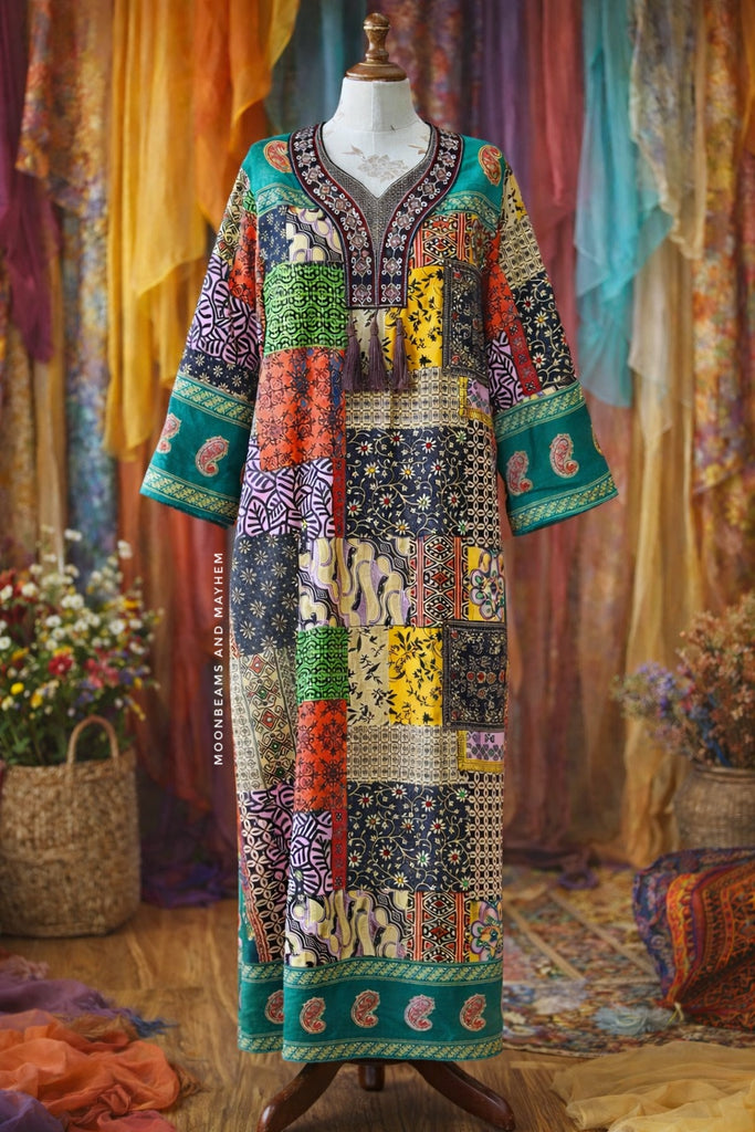 MOON OVER MARRAKECH KAFTAN / DRESS (MK9) - MoonbeamsandMayhem