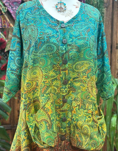 SUNDANCE COTTON SMOCK DRESS / TUNIC SIZE XL (SD128)