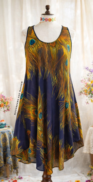 PEACOCK MOON DRESS (GR76)