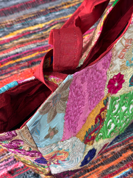 WILD SPIRIT EMBROIDERED SHOULDER BAG / TOTE