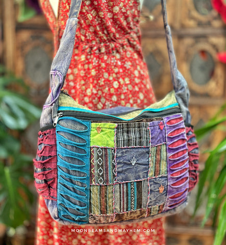 CCcollections Cotton Sling Bag - Large Boho Hippie India | Ubuy