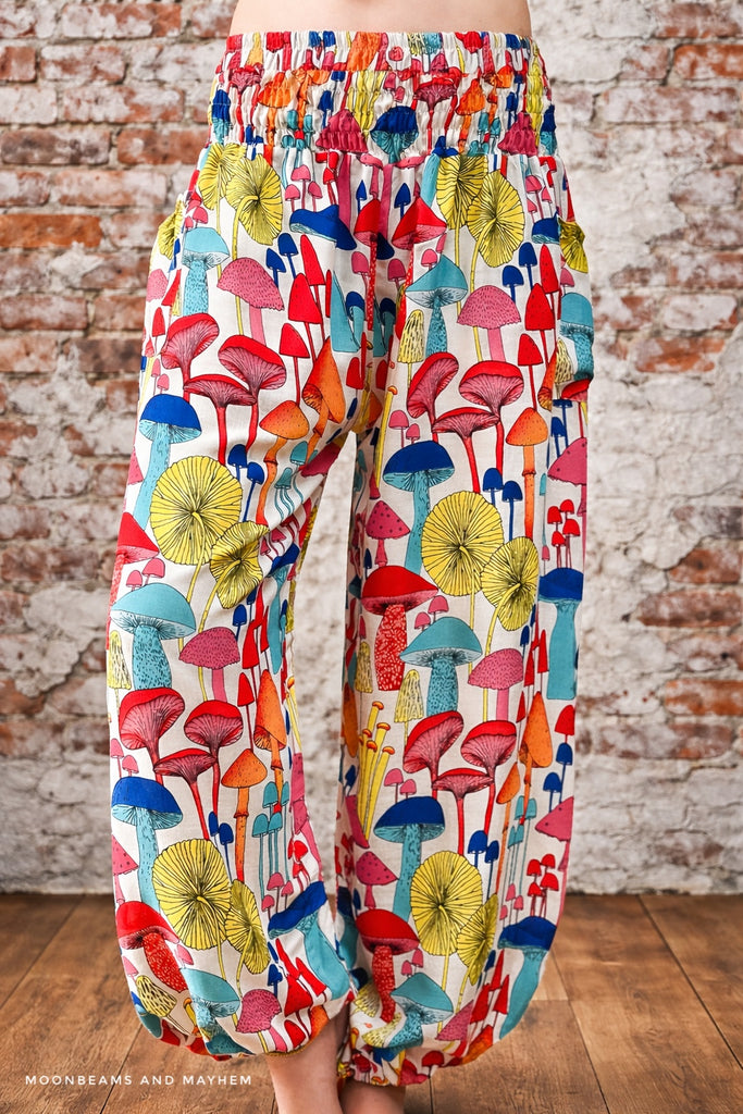 TOADSTOOL HAREM TROUSERS (GR073) - MoonbeamsandMayhem