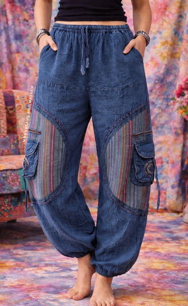 STORMWASHED BLUE SPIRITFLOW TROUSERS
