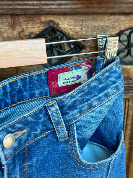 UPCYCLED DENIM BELL BOTTOM FLARES