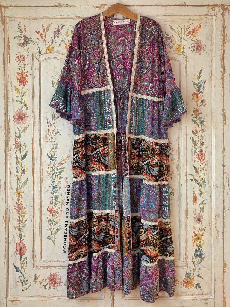 FLOWER MOON KIMONO MAXI LENGTH (OFFM36) - MoonbeamsandMayhem