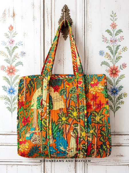 KANTHA GODDESS SHOPPER BAG (BA165)