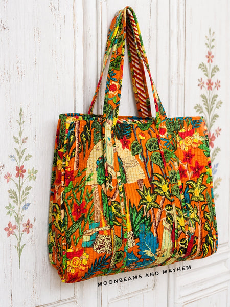 KANTHA GODDESS SHOPPER BAG (BA165)
