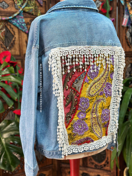 VINTAGE INSPIRED BOHEMIAN XL DENIM JACKET