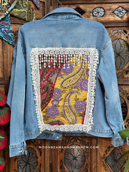 VINTAGE INSPIRED BOHEMIAN XL DENIM JACKET