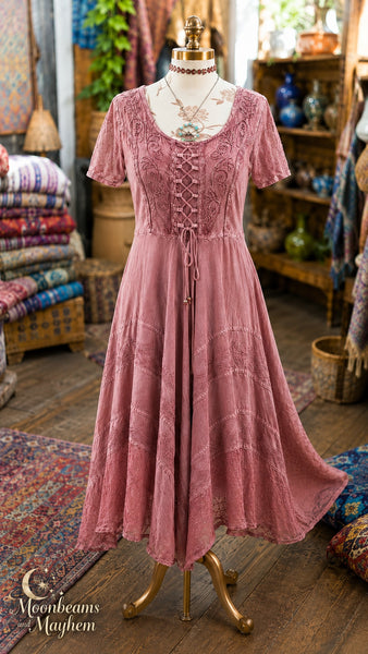 SMOKY ROSE MOONDANCE MIDI DRESS (MD202)