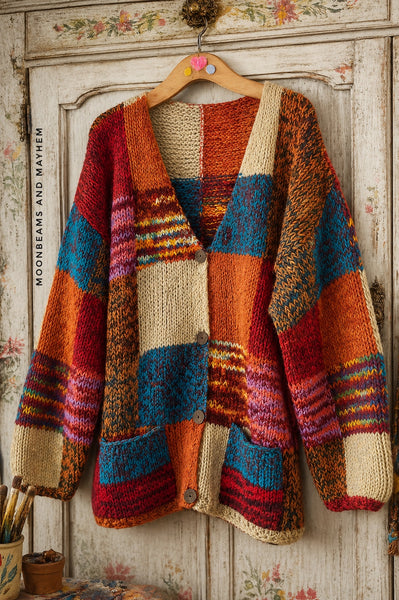 WOOL CARDIGAN (WC08) - MoonbeamsandMayhem