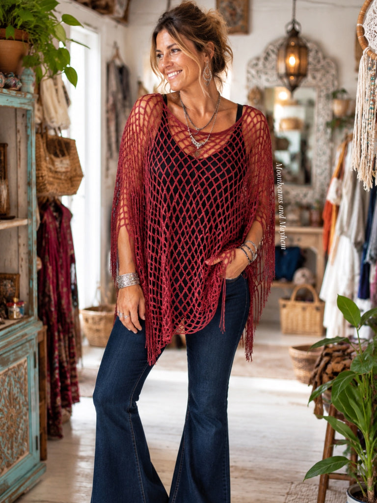 MULBERRY MOON SHIMMER PONCHO