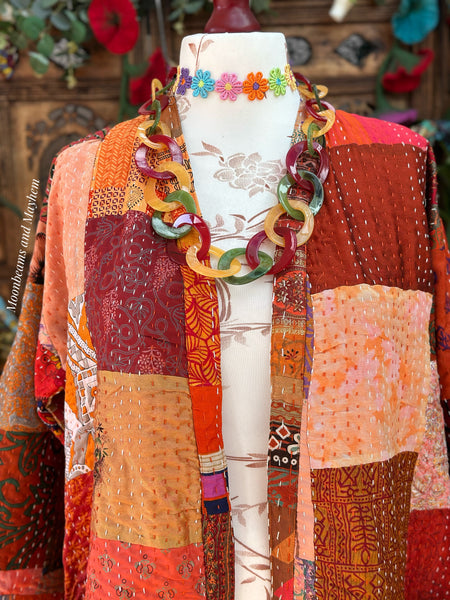 LONG SAFFRON SOUL KIMONO (OF745SL)