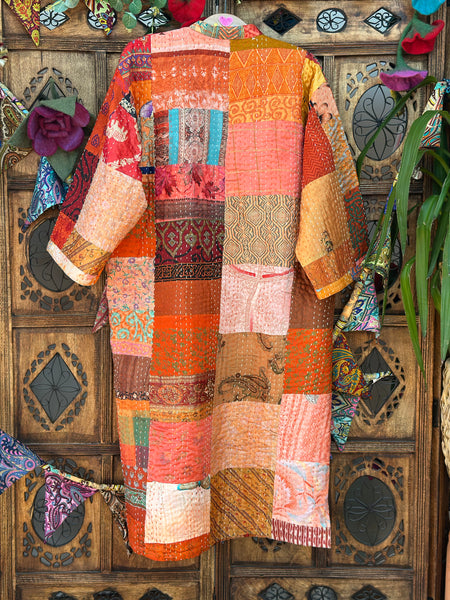 LONG SAFFRON SOUL KIMONO (OF745SL)