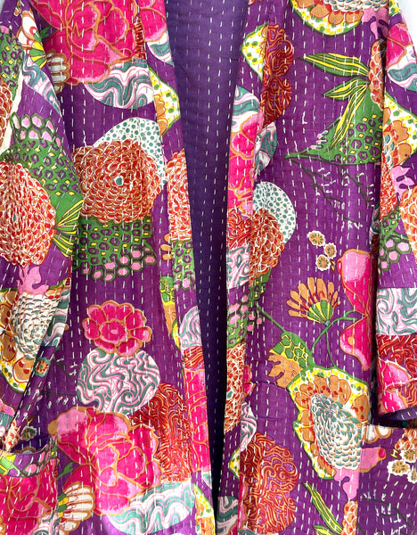 PURPLE SAFFRON SOUL KIMONO / DUSTER COAT